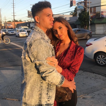 Catherine Paige with her loving husband Austin McBroom.